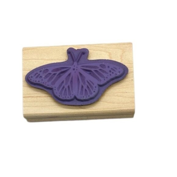 Lot of 4 Stampin up Gods Beauty Wood Rubber Stamps Nature Butterflies Flowers - Picture 6 of 13